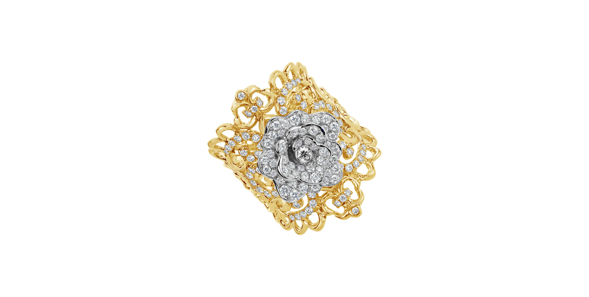 Diamond ring Fleur Royale