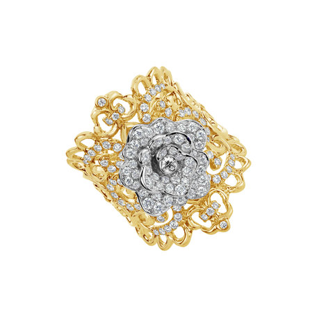 Diamond ring Fleur Royale
