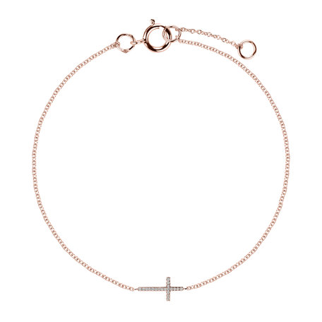 Diamond bracelet Cross