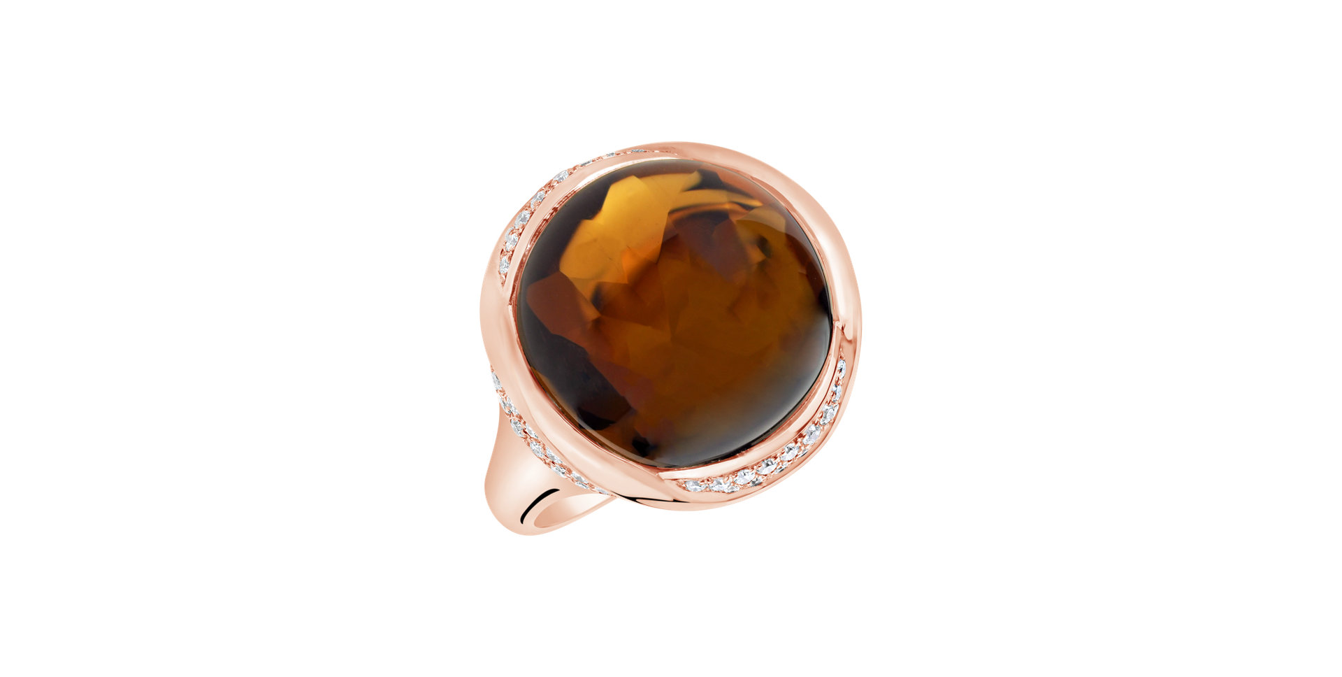 Diamond ring with Quartz Gentility Sin