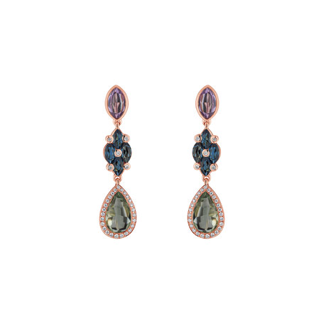 Diamond earrings and gemstones Enchanted Forest