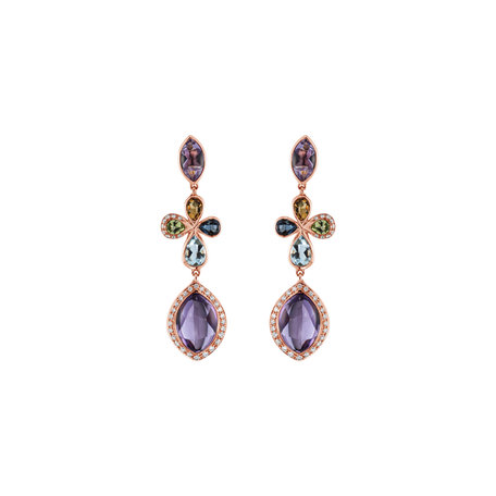 Diamond earrings and gemstones Arabic Dream