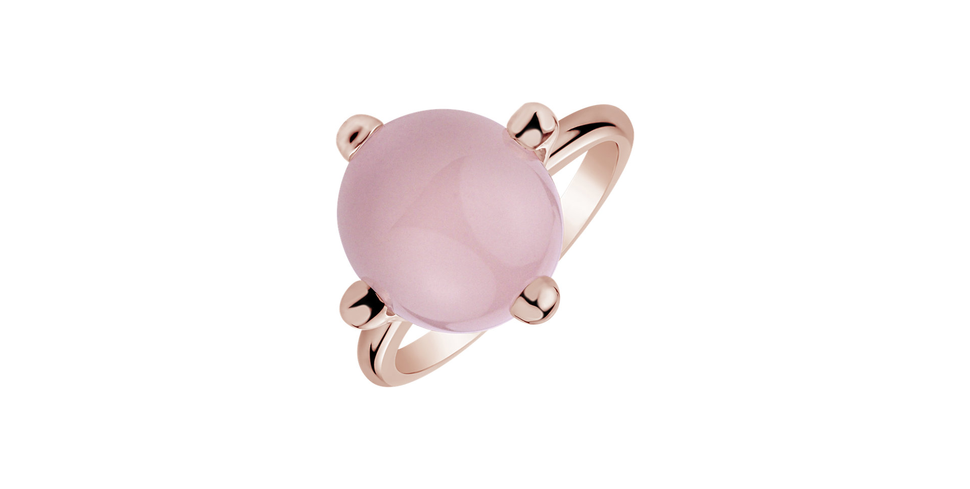 Ring with Rose Quartz Monarch Sin
