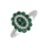 Diamond ring with Emerald Royal Bliss3