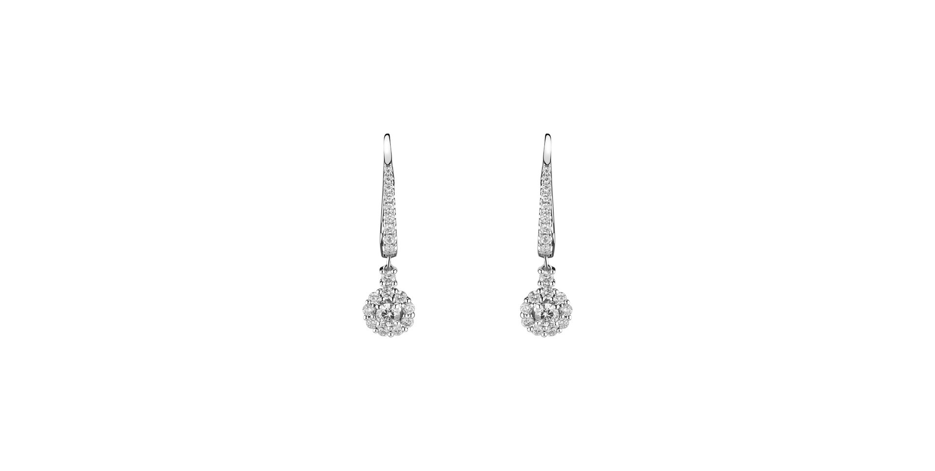 Diamond earrings Floral Spark