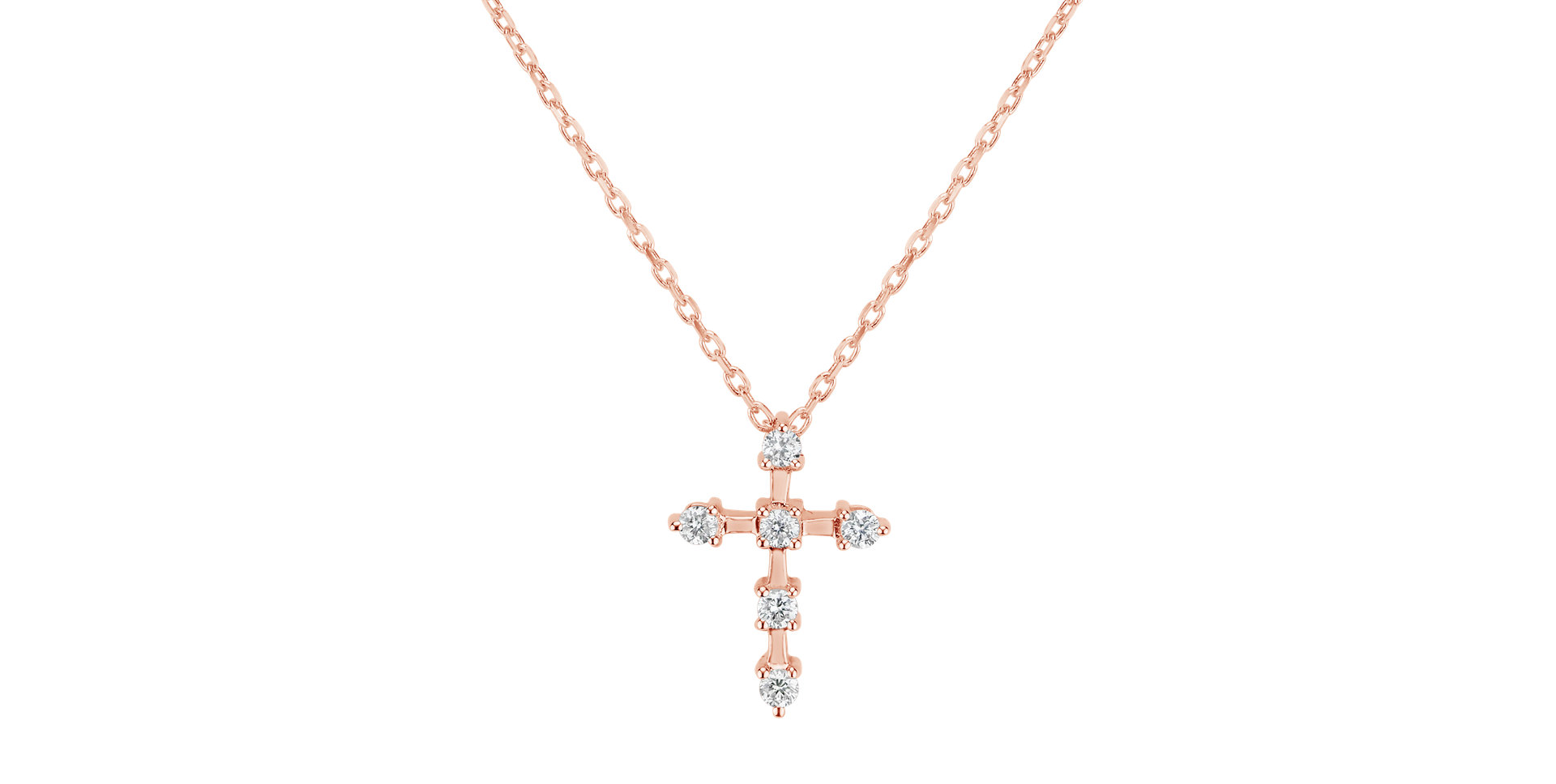 Diamond necklace Sparkling Cross