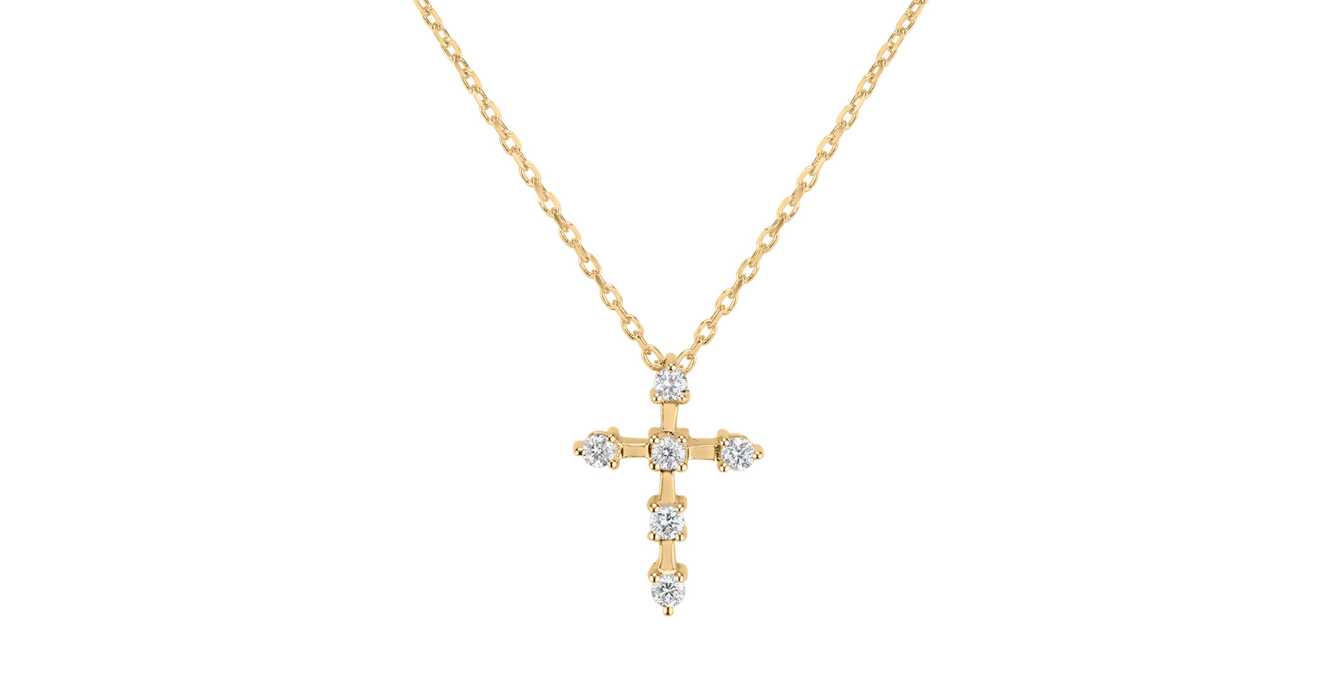 Diamond necklace Sparkling Cross
