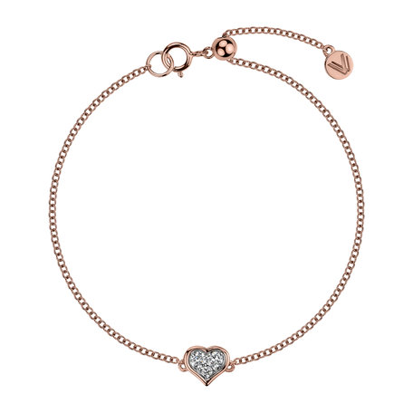 Bracelet with diamonds Bonded Heart