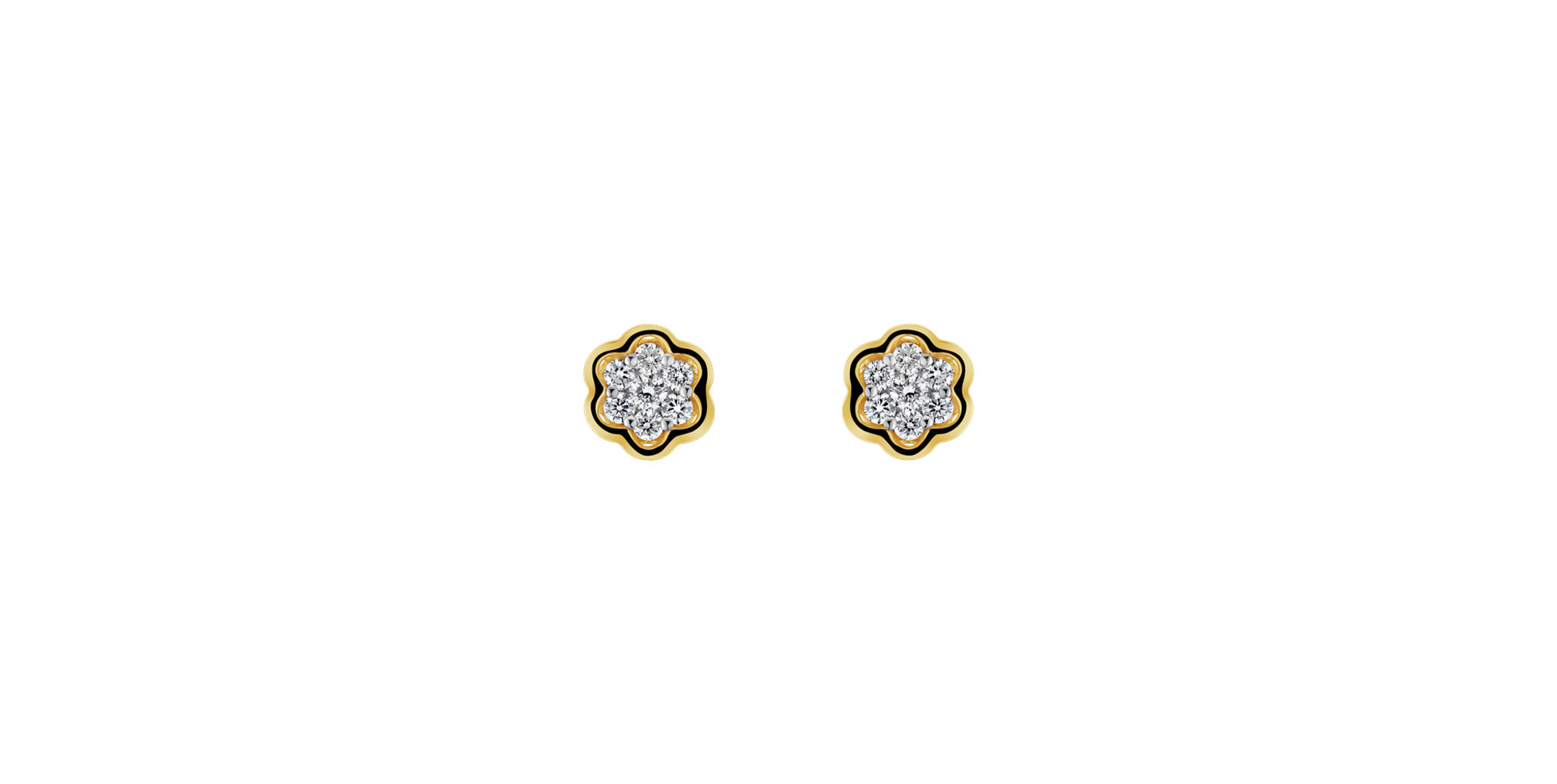Diamond earrings Galaxy Bloom
