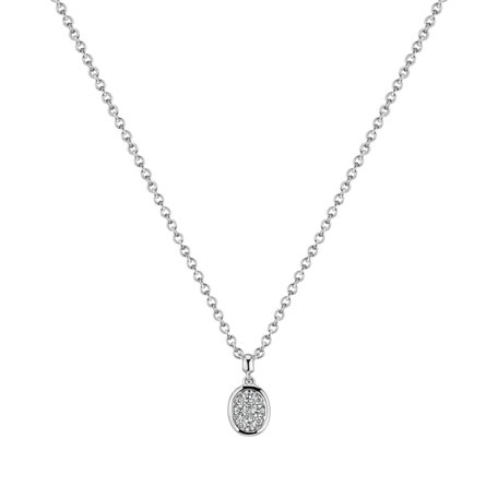Diamond pendant and necklace Miriam
