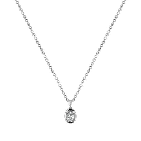 Diamond pendant and necklace Miriam