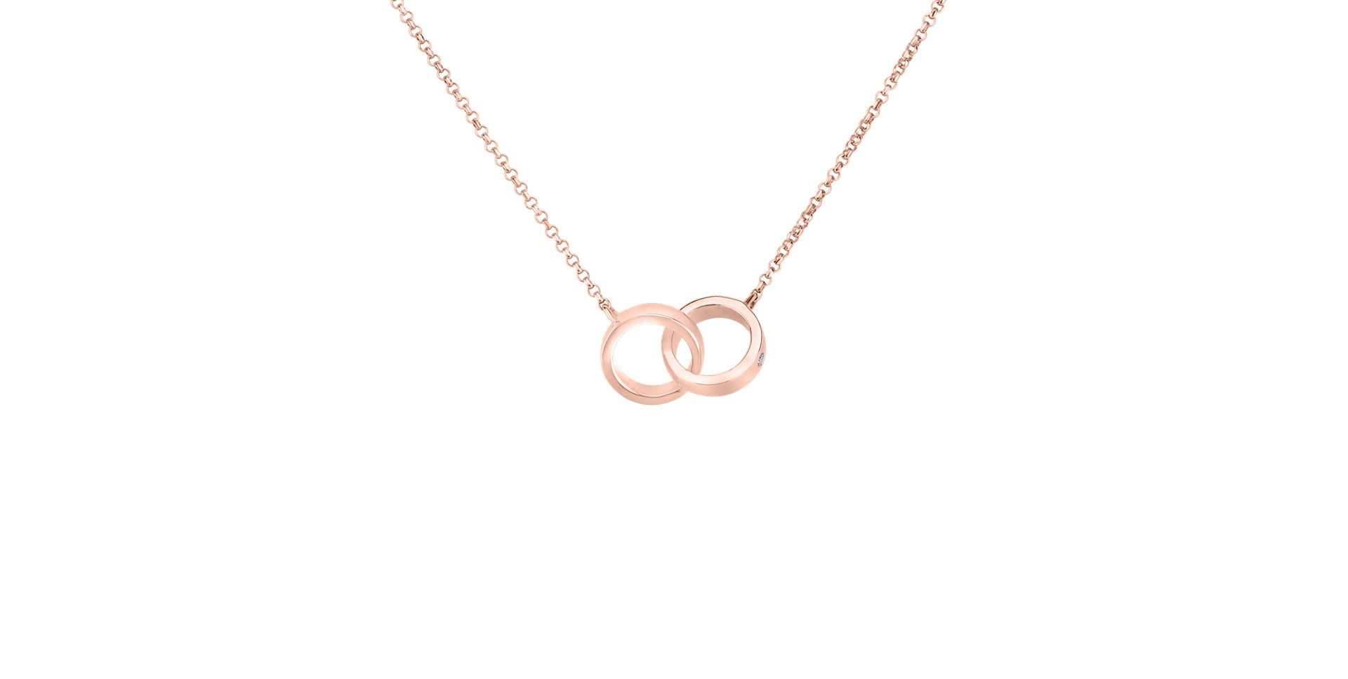 Diamond necklace Eternal Circles