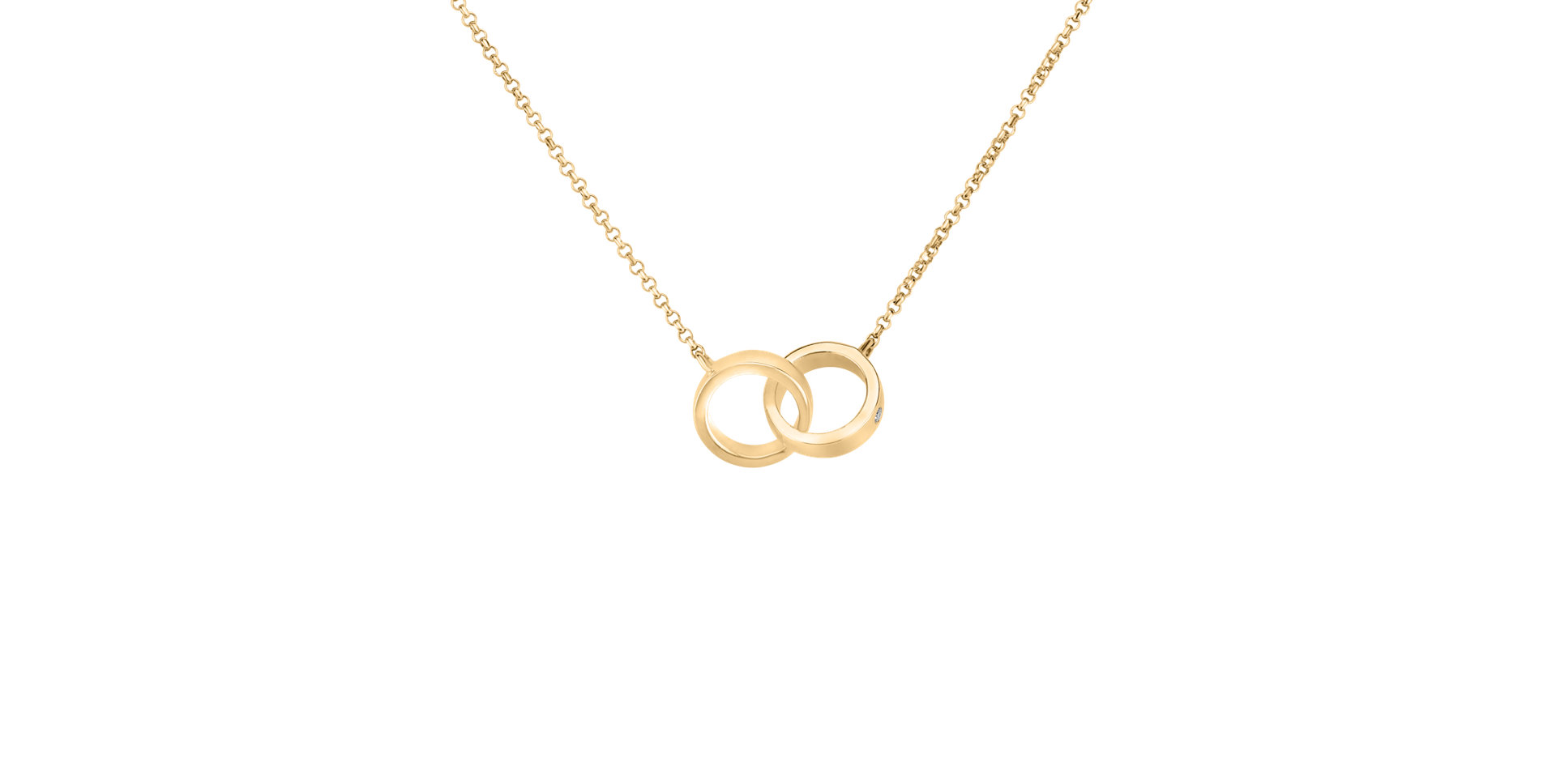 Diamond necklace Eternal Circles