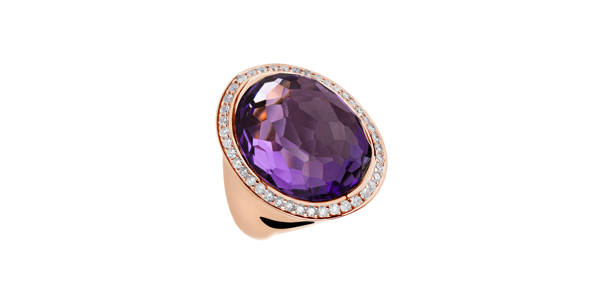 Diamond rings with Amethyst Pretty Errin