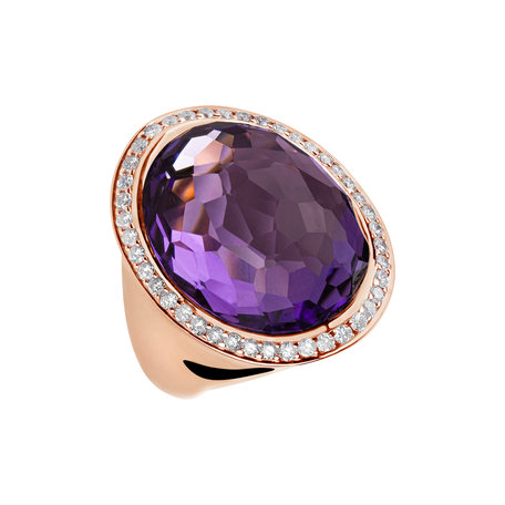Diamond rings with Amethyst Pretty Errin