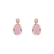 Diamond earrings with Rose Quartz Eternal Dawn4