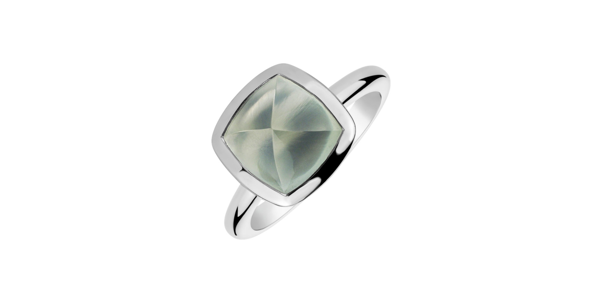 Ring with Prehnite Mistress Temptation