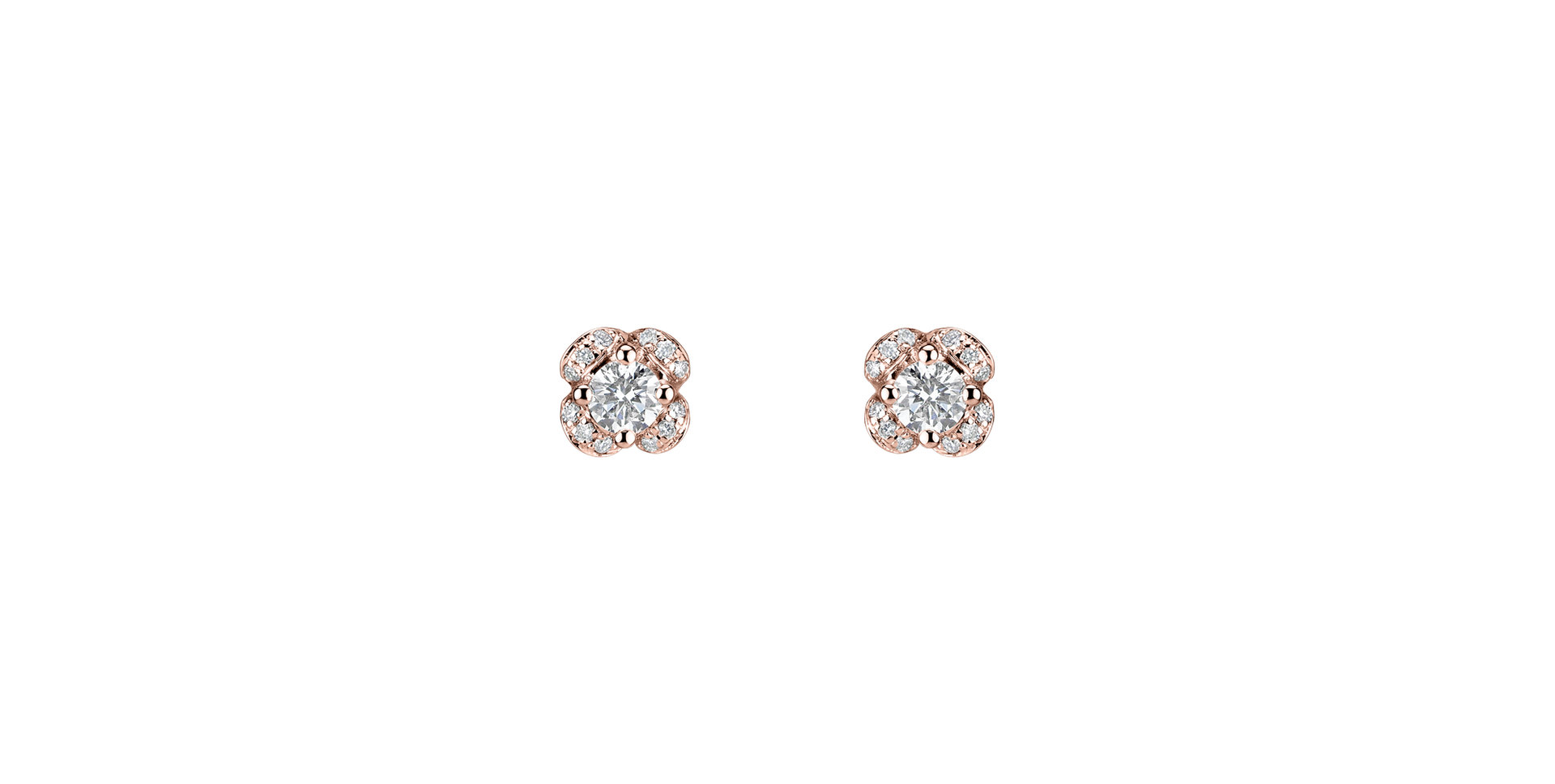 Diamond earrings Brilliant Petals