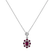 Diamond pendant with Ruby Japanese Sun3