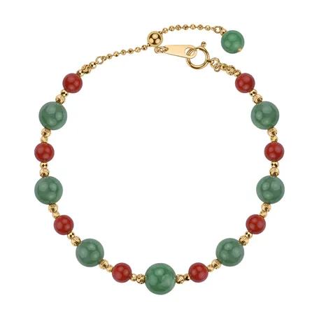 Bracelet with Jade and Coral Miracle Lure