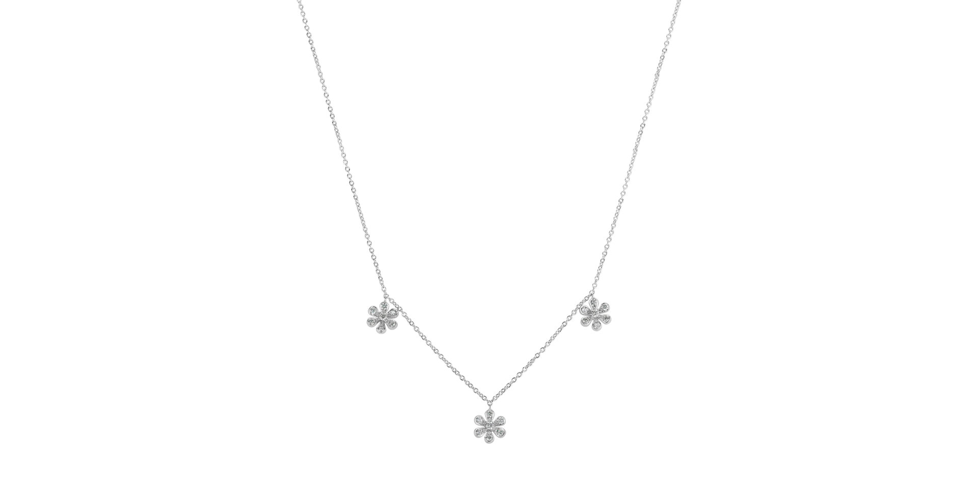 Diamond necklace Discrete Blossom