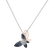 Diamond pendant with necklace and Sapphire Shadow Butterfly3