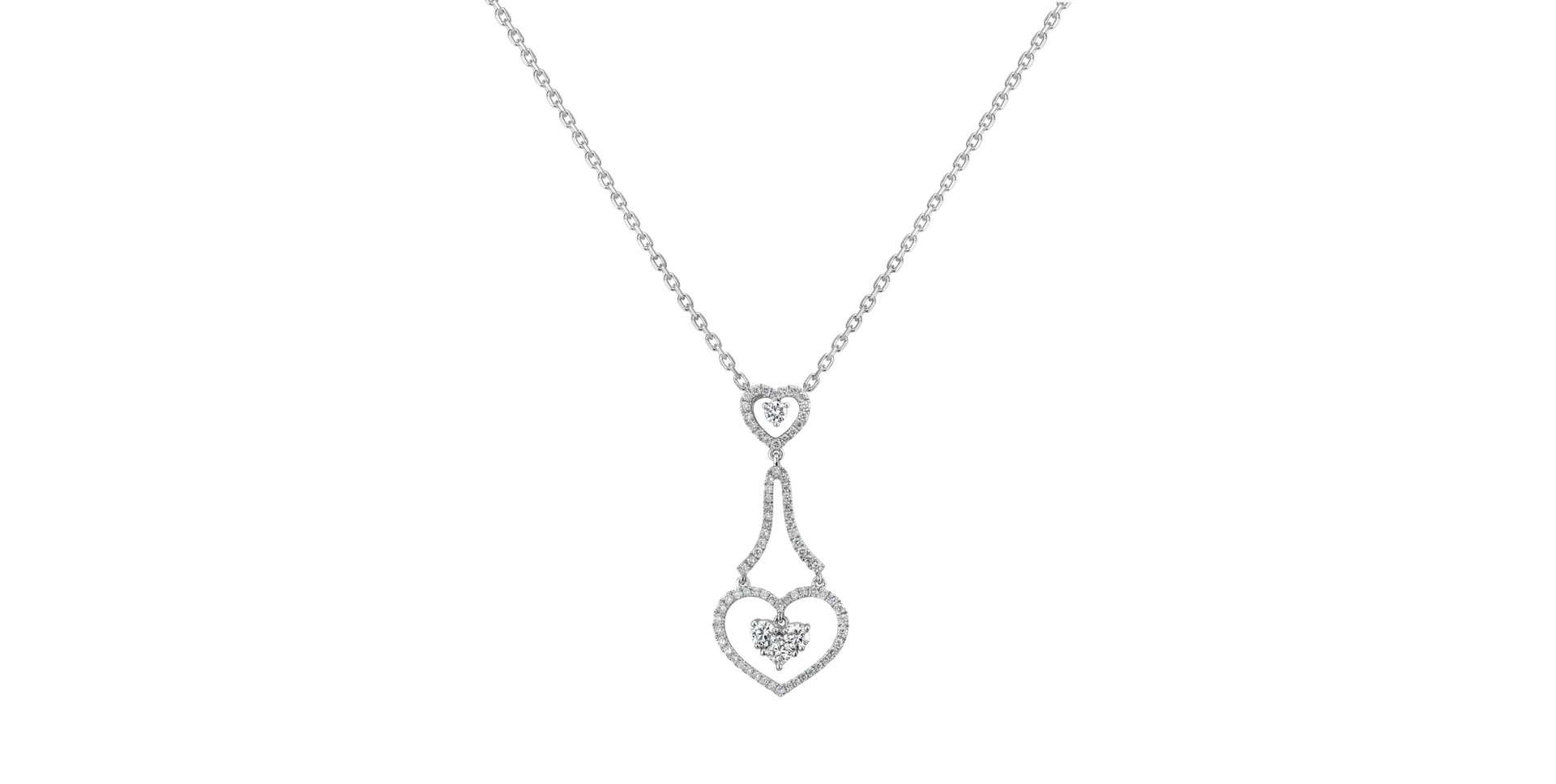 Diamond pendant Heart Melodia