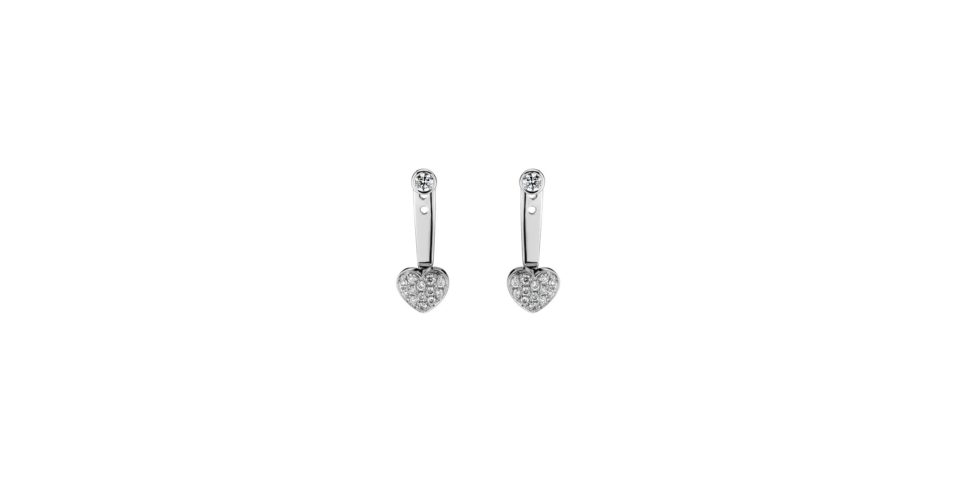 Diamond earrings Troubled Love