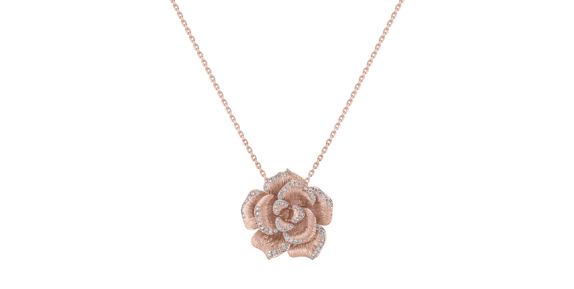 Diamond pendant Golden Rose