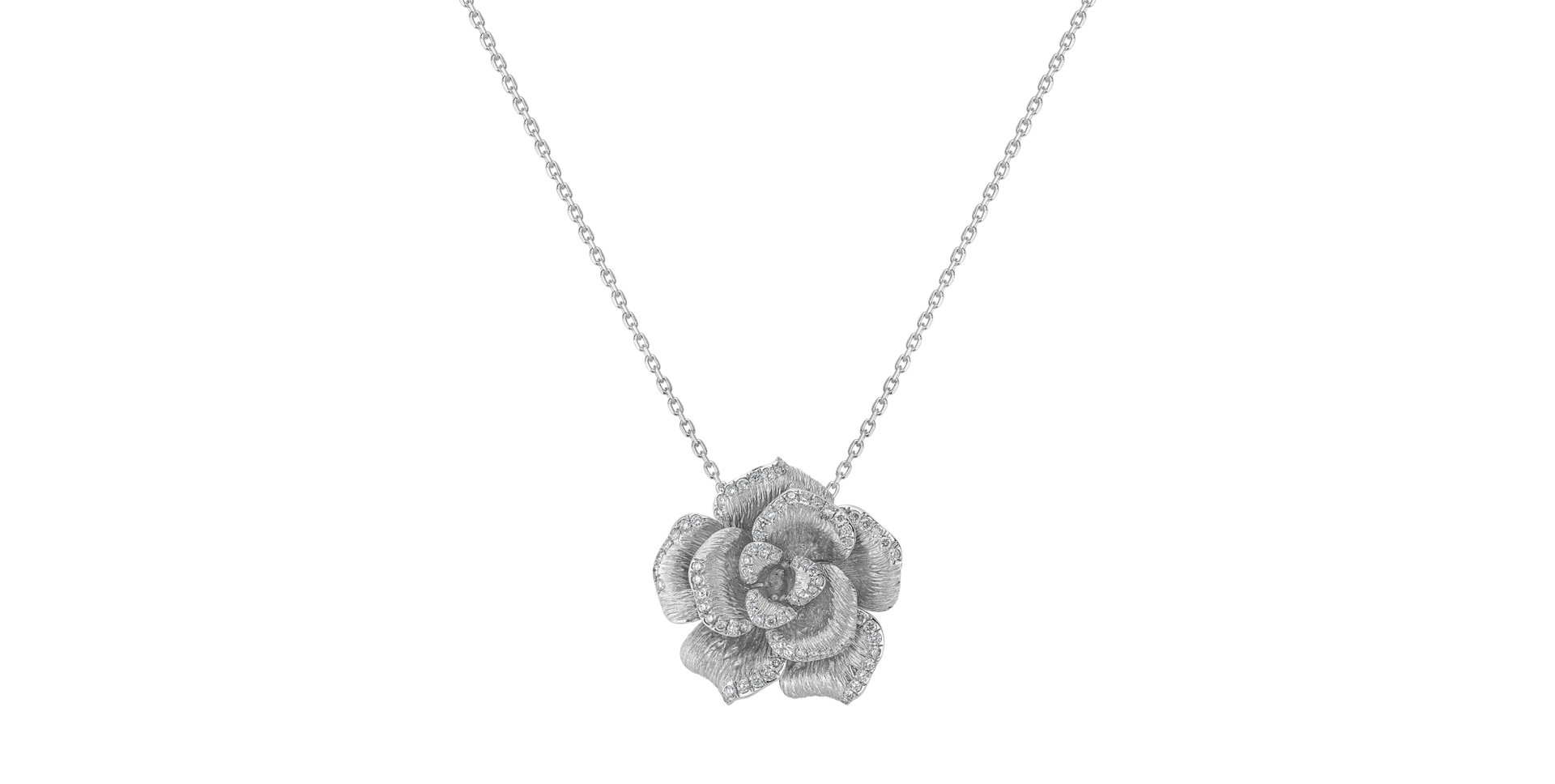 Diamond pendant Golden Rose