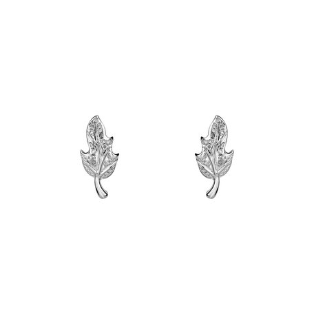 Diamond earrings Autumn Leaves