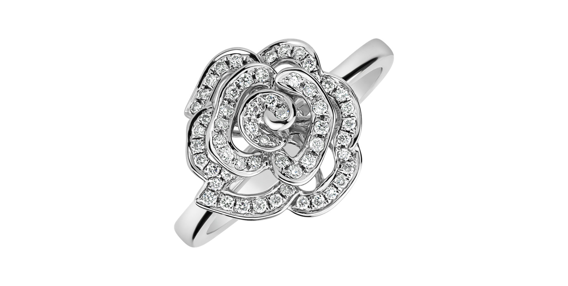 Diamond ring Noble Flower