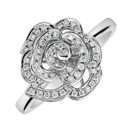 Diamond ring Noble Flower