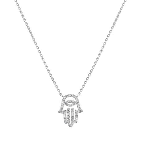 Diamond necklace Hand Eye