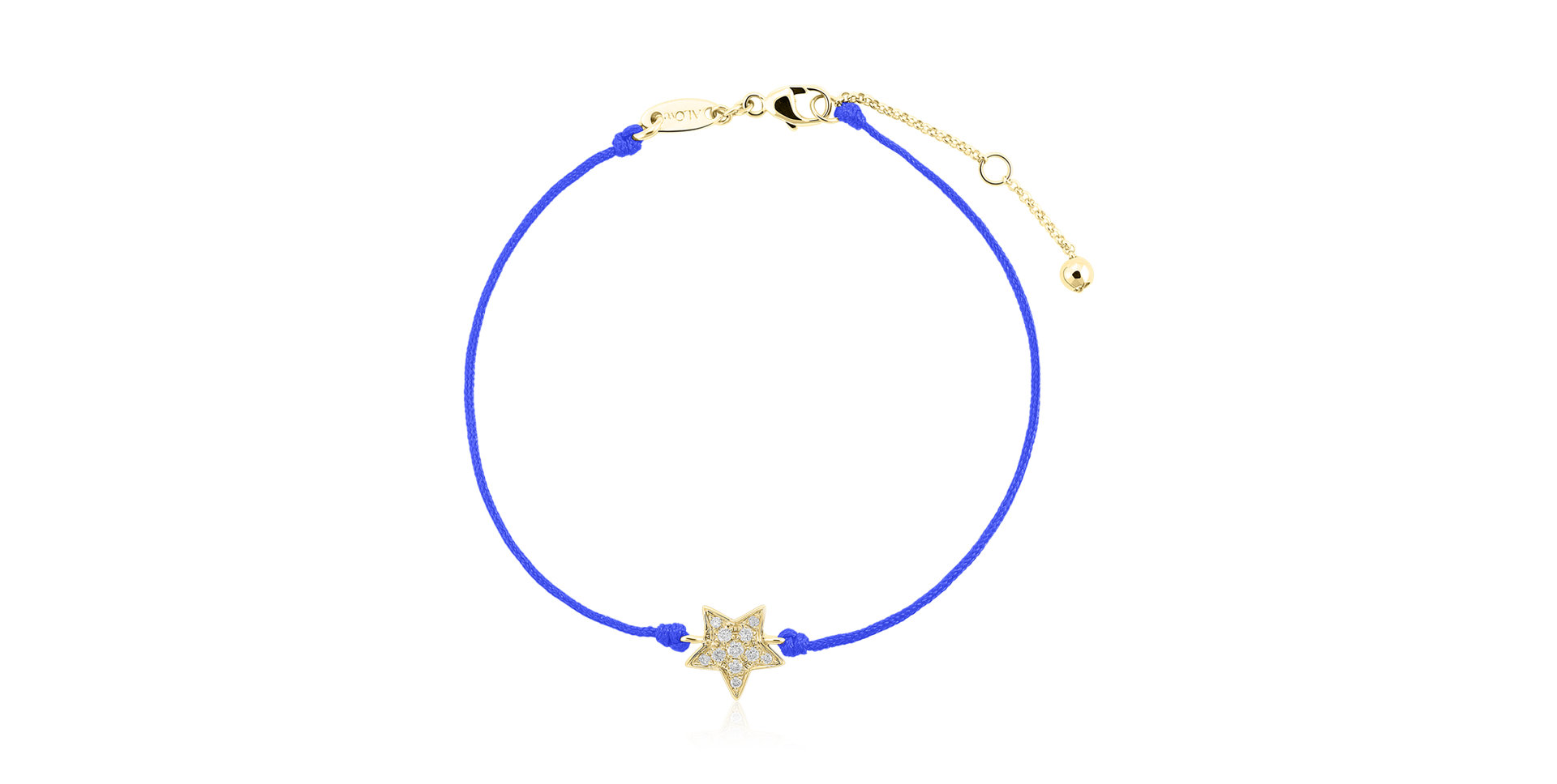 Diamond bracelet with cord Star Message
