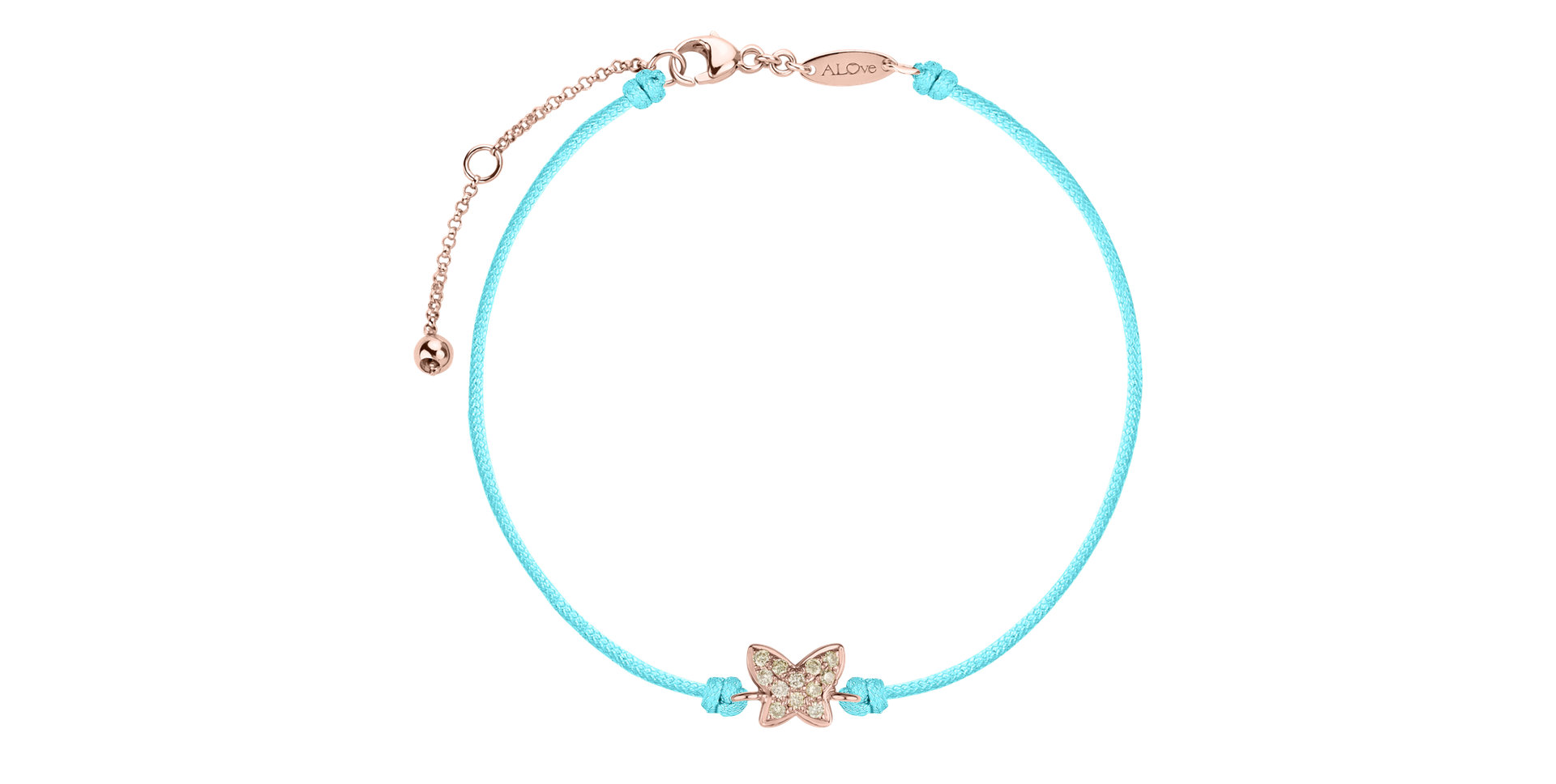 Bracelet with brown diamonds Magic Butterfly