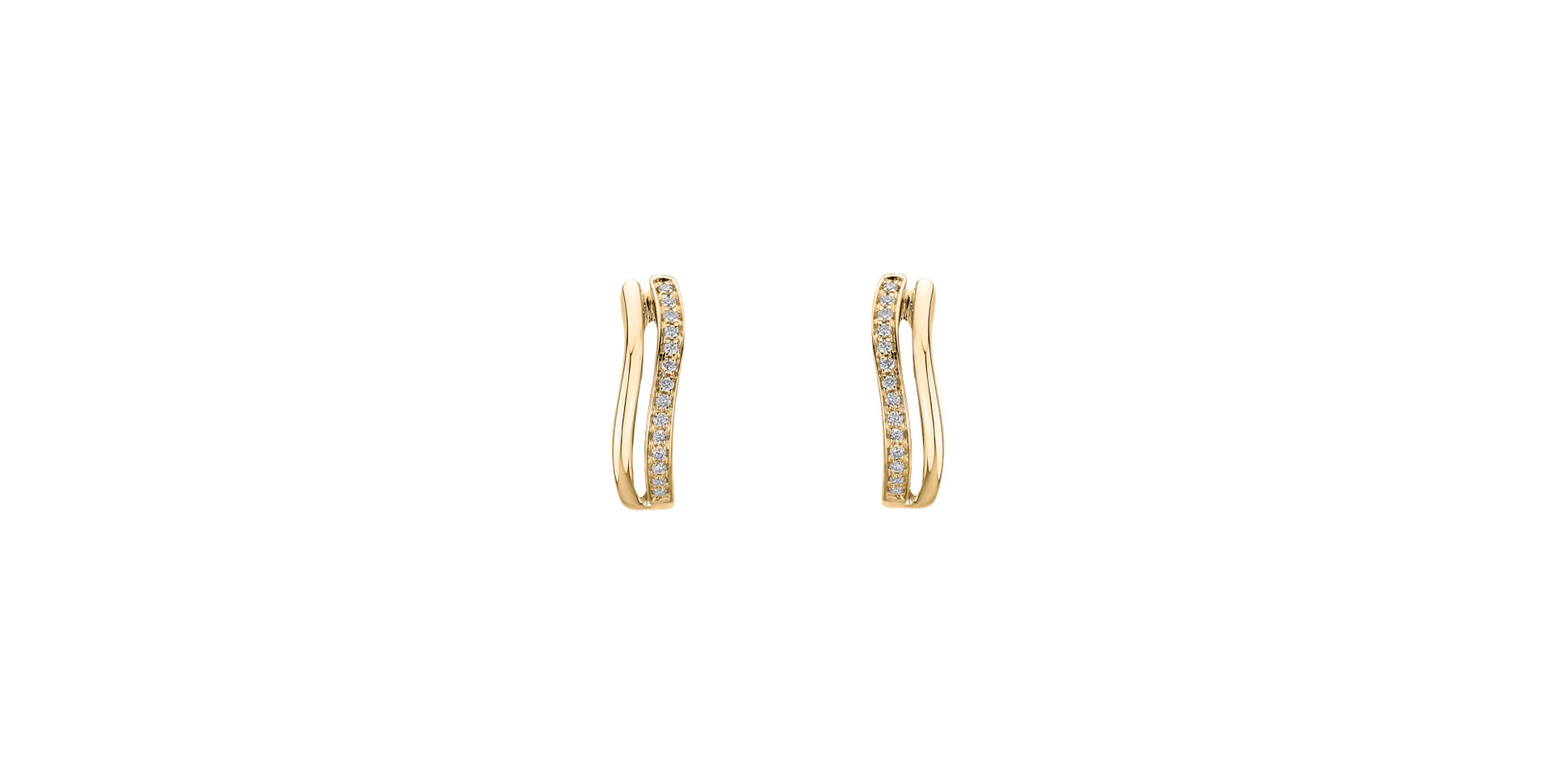 Diamond earrings Brilliant Waves