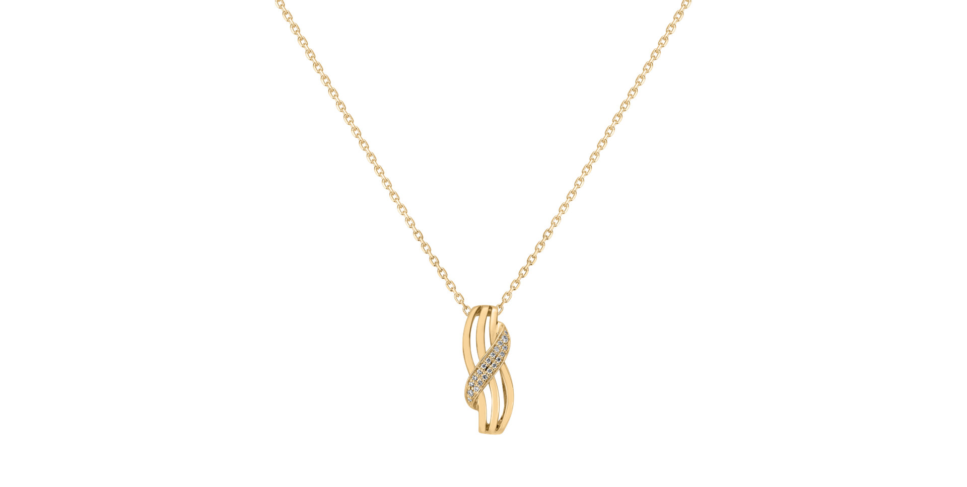 Diamond pendant Alluring Waves