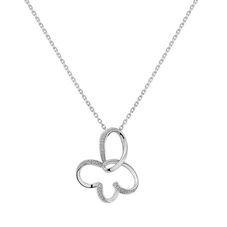 Diamond pendant Butterfly Twist