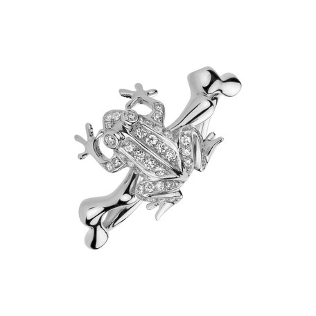 Diamond ring Noble Frog