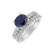 Diamond ring with Sapphire Sapphire Soul3
