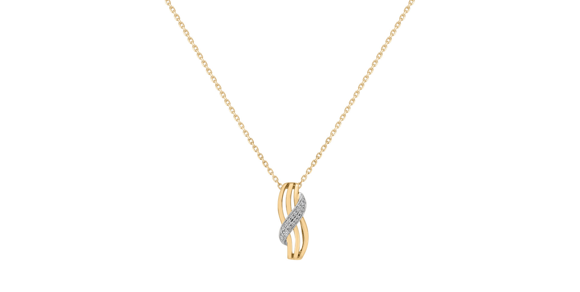 Diamond pendant Alluring Waves