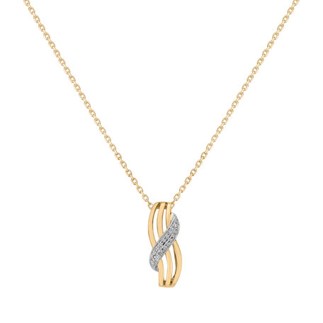 Diamond pendant Alluring Waves