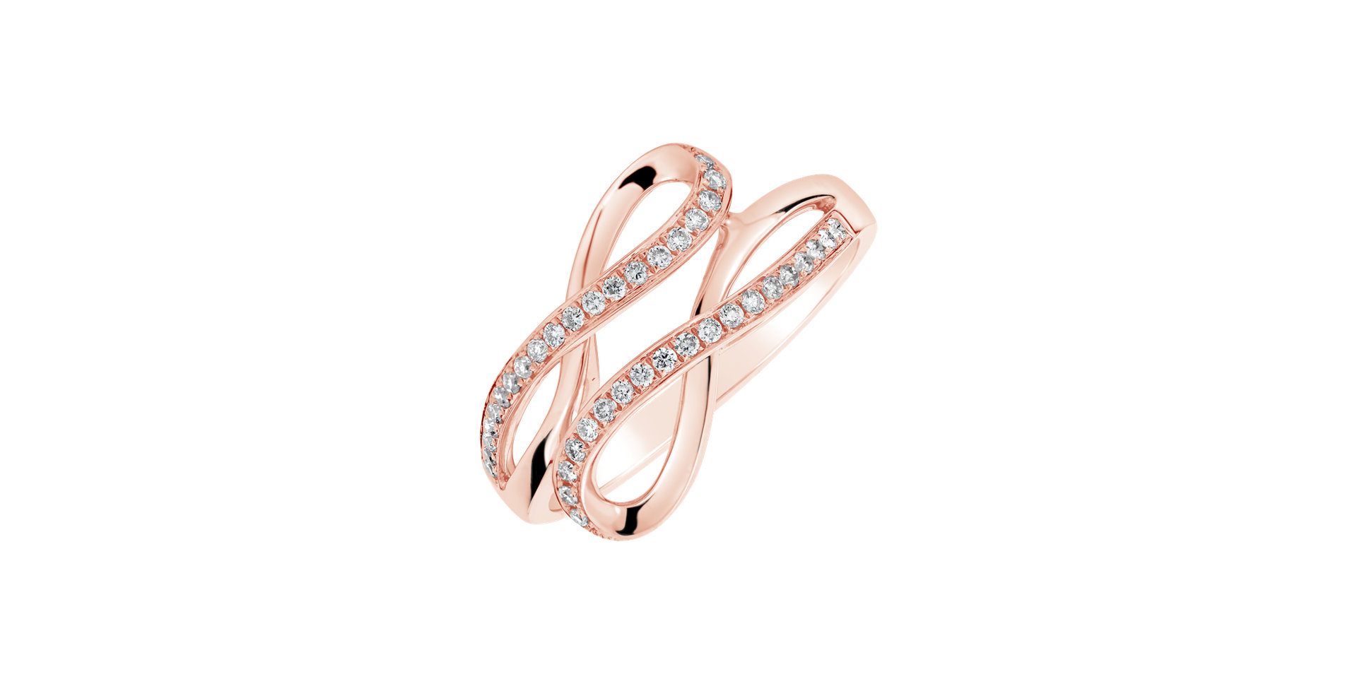 Diamond ring Double Infinity