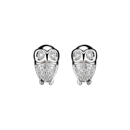 Diamond earrings Bright Owl