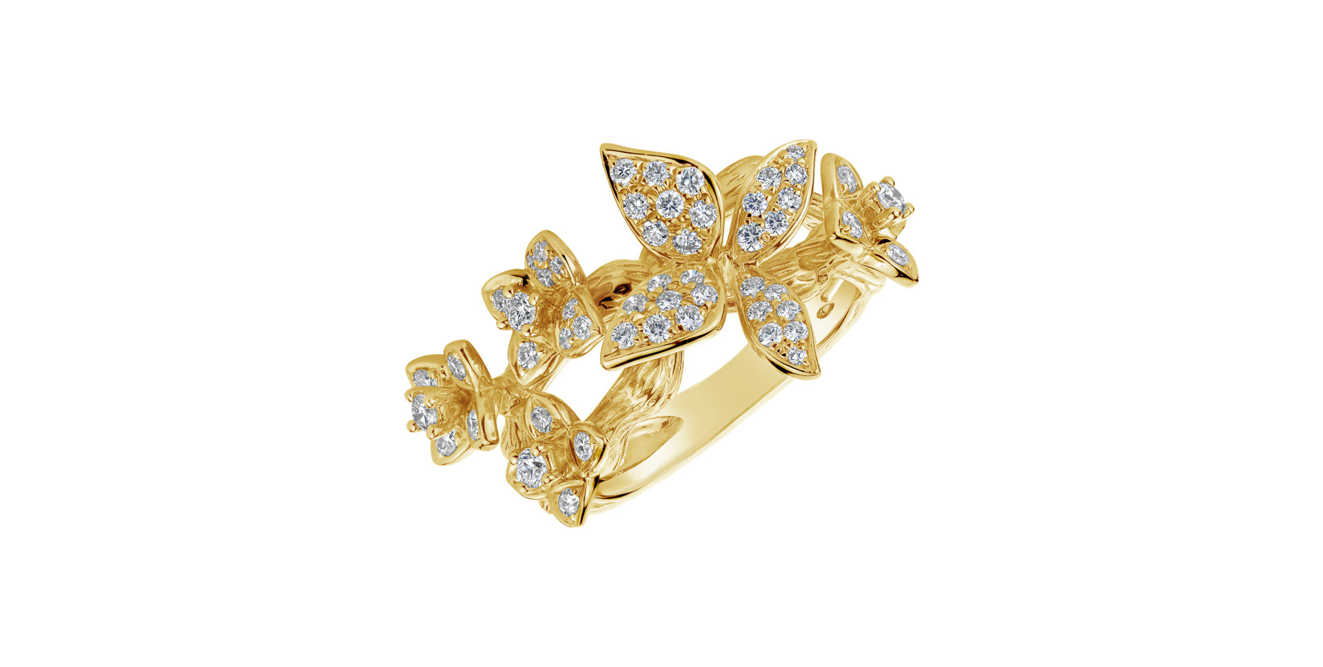 Diamond ring Fascinating Butterfly
