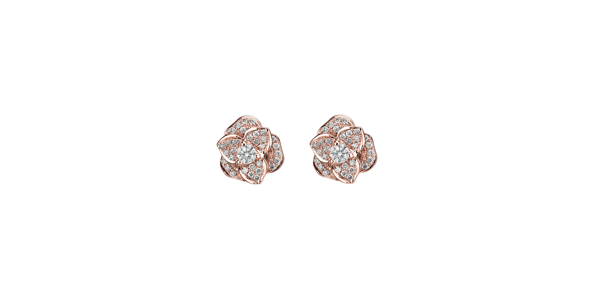Diamond earrings Flower Wish