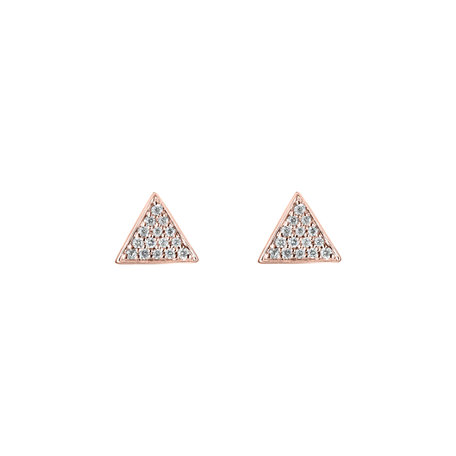 Diamond earrings Glossy Triangle