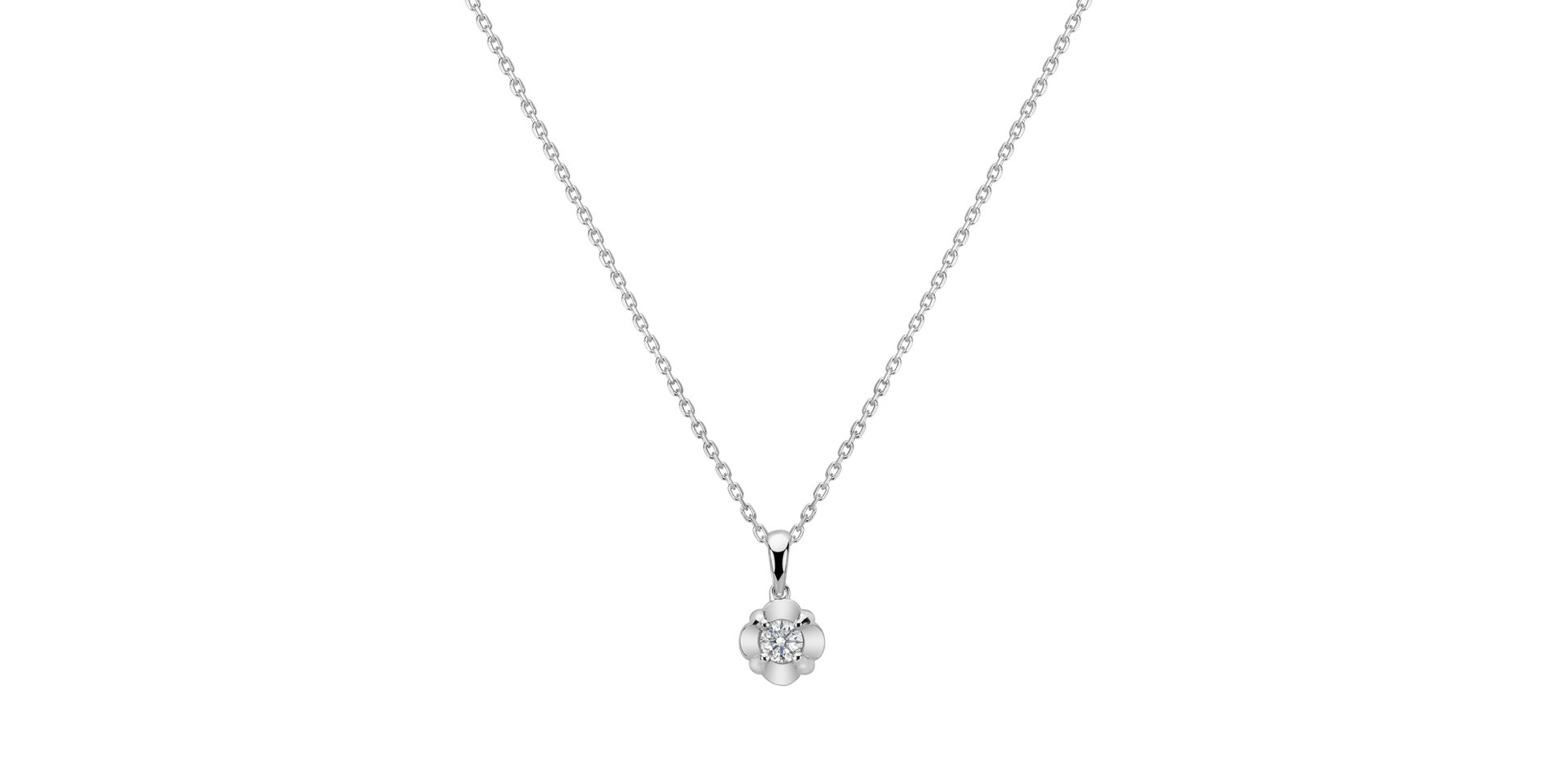 Diamond pendant Glossy Flower