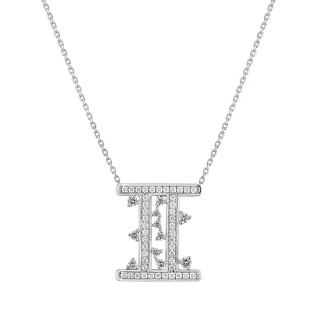Diamond necklace Goddess Twins